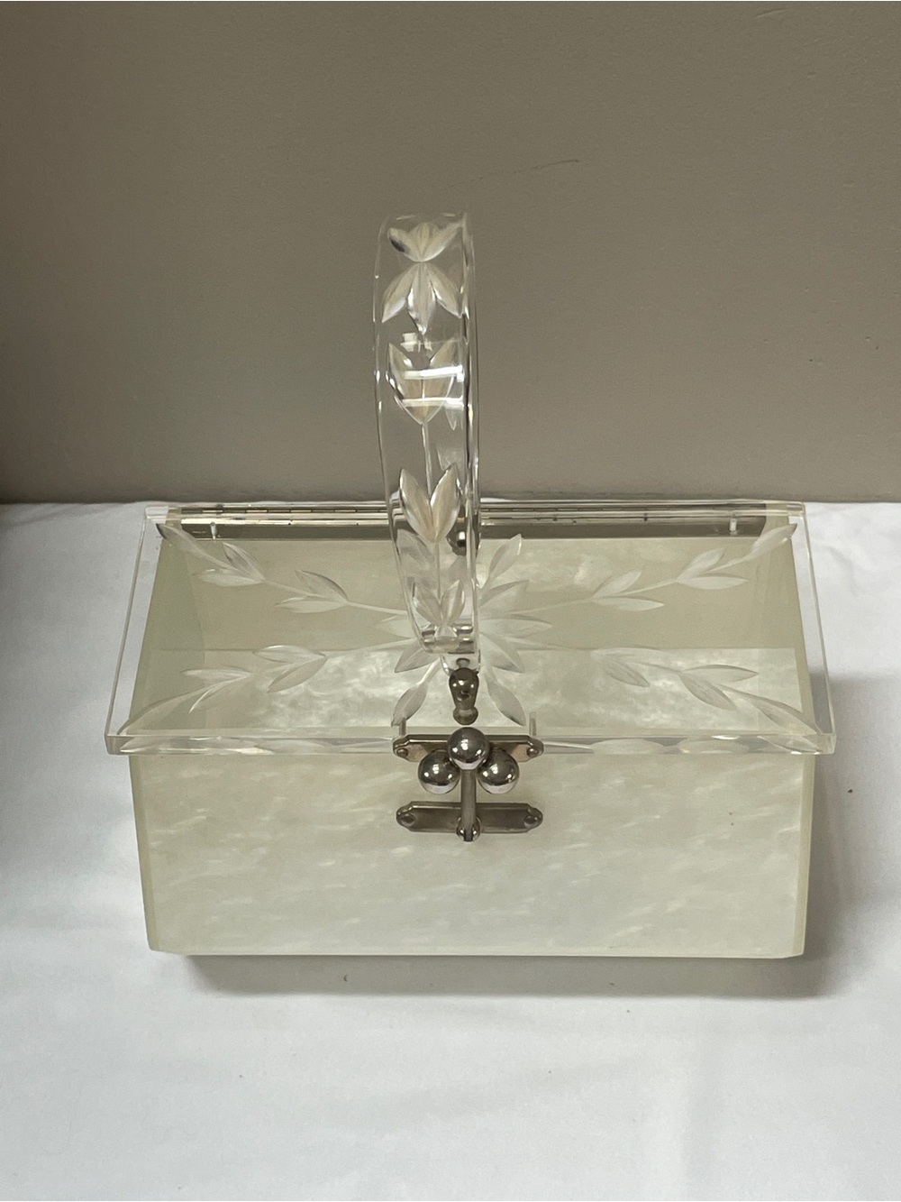 Vintage Charles S. Kahn Miami lucite box purse